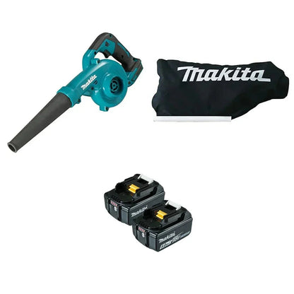 Makita Cordless Leaf Blower Kit – Includes Dust Bag & Dual 5.0Ah Li-Ion Batteries